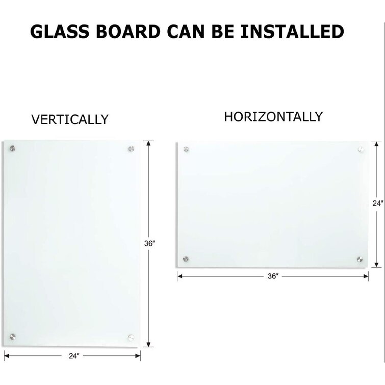 Wall Mounted Dry Erase Board Latitude Run Size: 24 H x 18 W