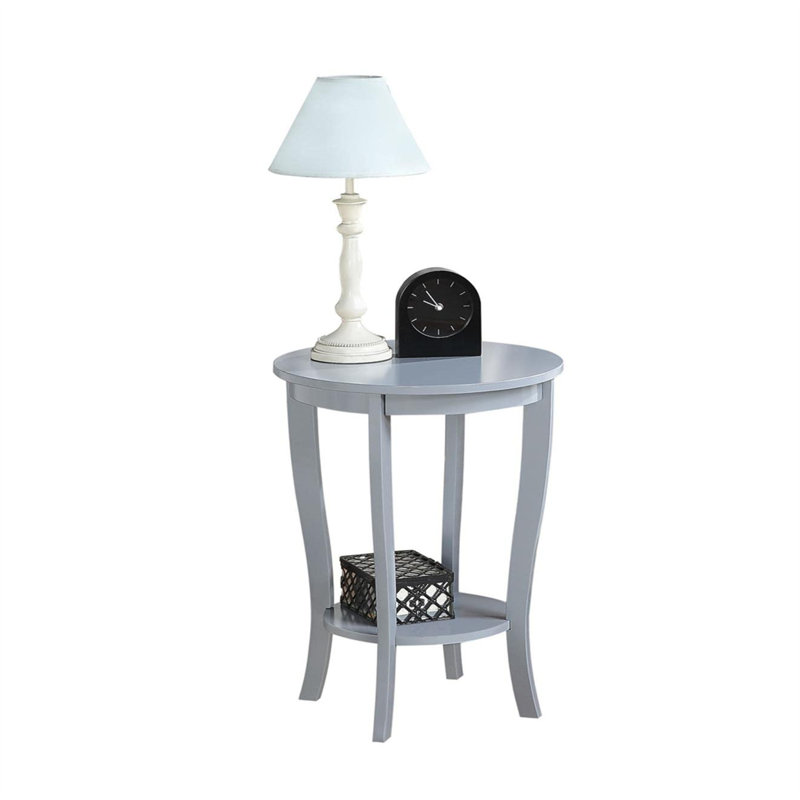 Table de bout avec rangement, Gris