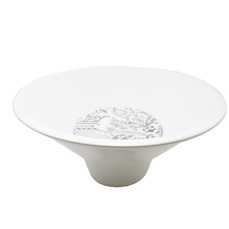 Lavabo de salle de bain circulaire en céramique pour bateau Deco, Damasco 1