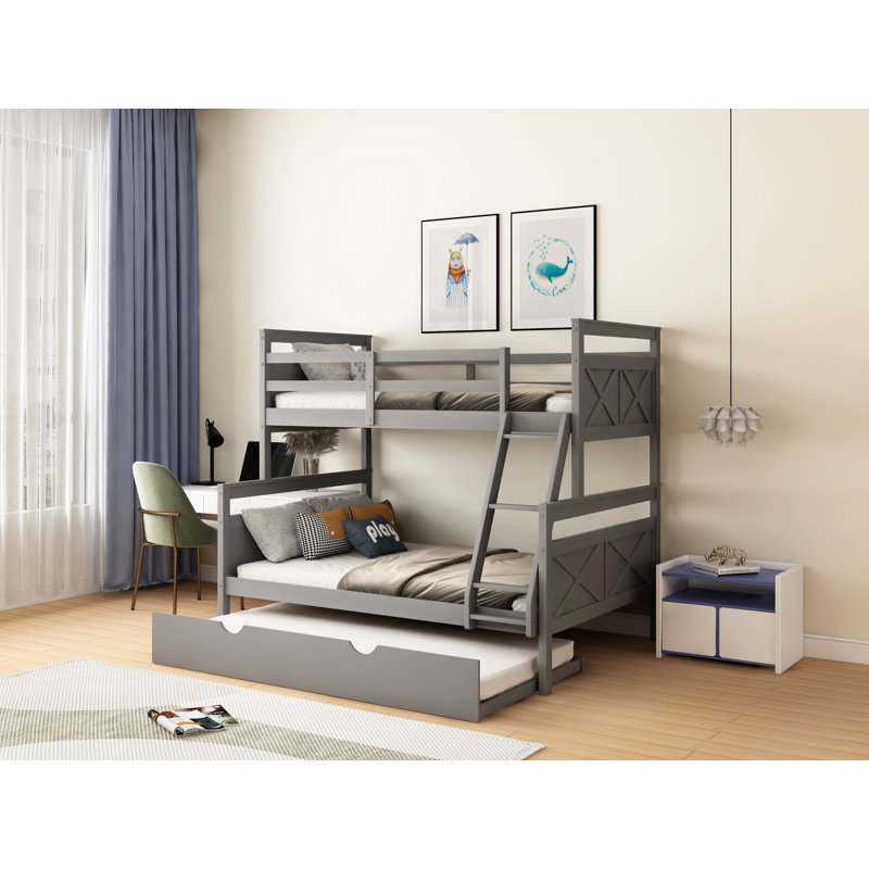 Forta Kids Twin Over Full Bunk Bed with Trundle