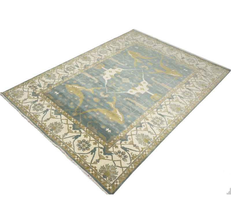Tapis vert Oushak 10 x 14