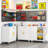 Metal Small 35.6" Garage Storage Cabinet with Locking Doors ,Rolling Wheels and Adjustable Shelves-447550759-447550776