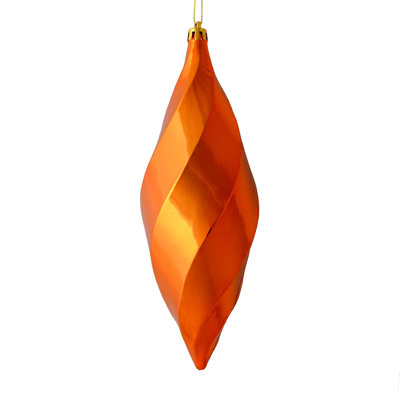 8" Matte Swirl Finial Ornament