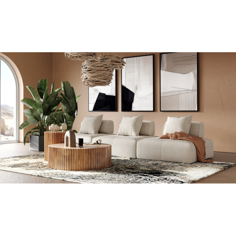 Canapé modulaire sans accoudoirs 127,5 po Tanieka