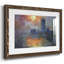 Les maisons du Parlement, coucher de soleil par Monet, reproduction d'art sur papier-772304792-772304799