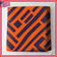 Couvre-lit matelassé orange et noir Maze-128548021