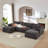 Chenille Cloud Sofa, Freely Combinable-717653421