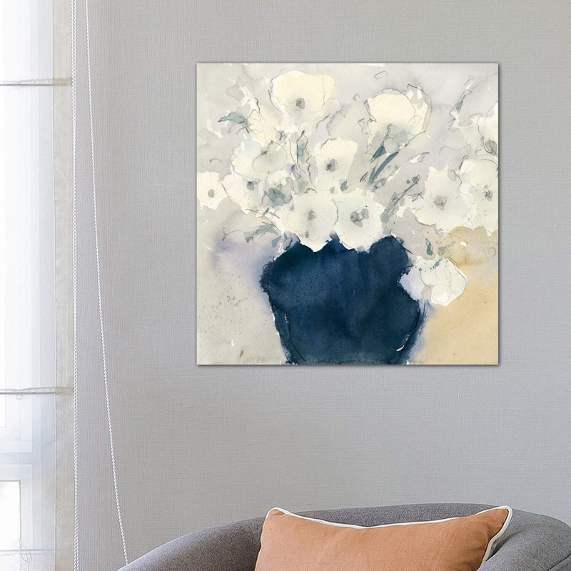 «Bouquet», reproduction d'art encadrée, H 37 po x l 37 po x P 1,5 po, Toile tendue