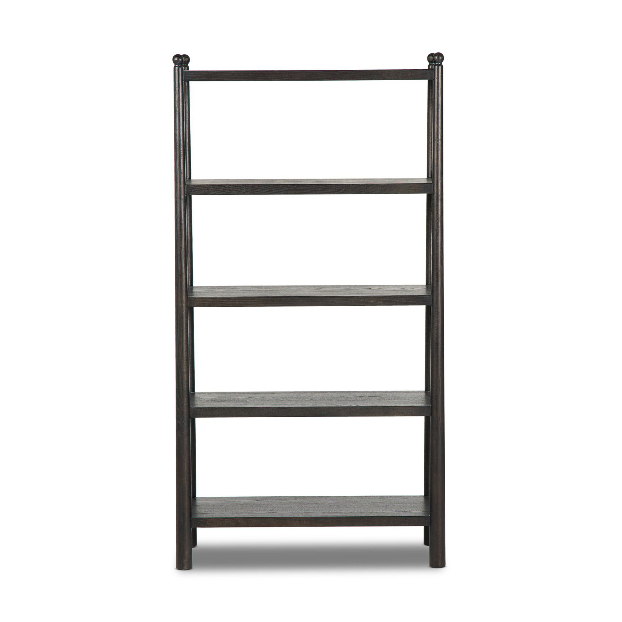 Eldridge Bookcase, Distressed Black Oak
