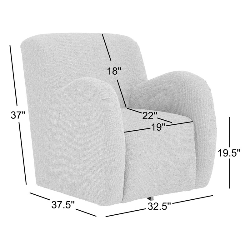 Chaise pivotante Rumy, Palissandre