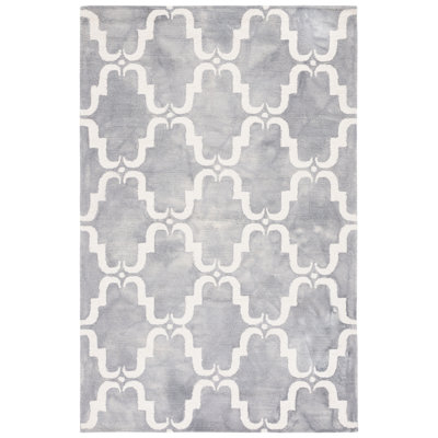 Dip Dye Hand Tufted Wool Geometric Rug