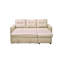 Canapé-lit modulaire convertible en L convertible, meubles d'appoint élégants, canapé-lit escamotable pour petits espaces et salons, beige-1941141597