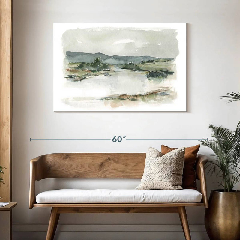 Avery Overcast Lake Study I, 30" H x 45" W