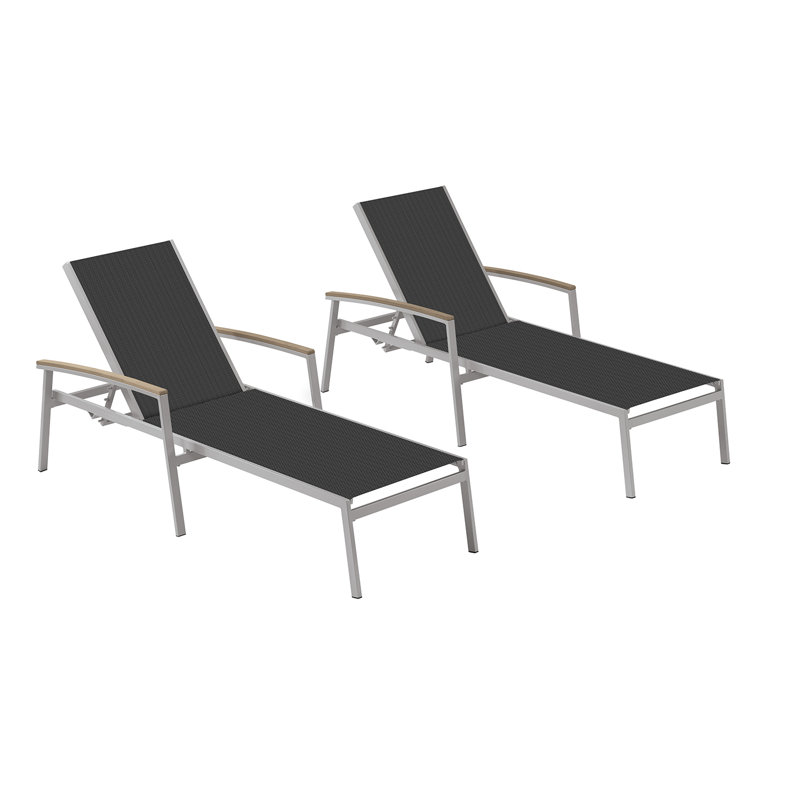 Travira Outdoor Chaise Lounge, Go Green, Tekwood Vintage, Flint