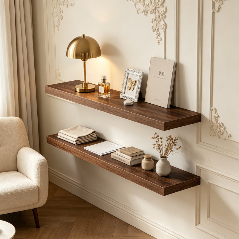 Solid Wood Floating Shelf