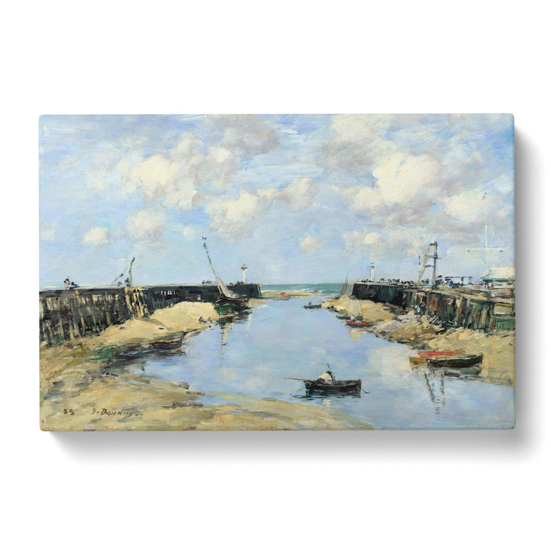 Harbour Entrance by Eugene Boudin - Wrapped Canvas Painting, 40cm H x 60cm W x 3cm D