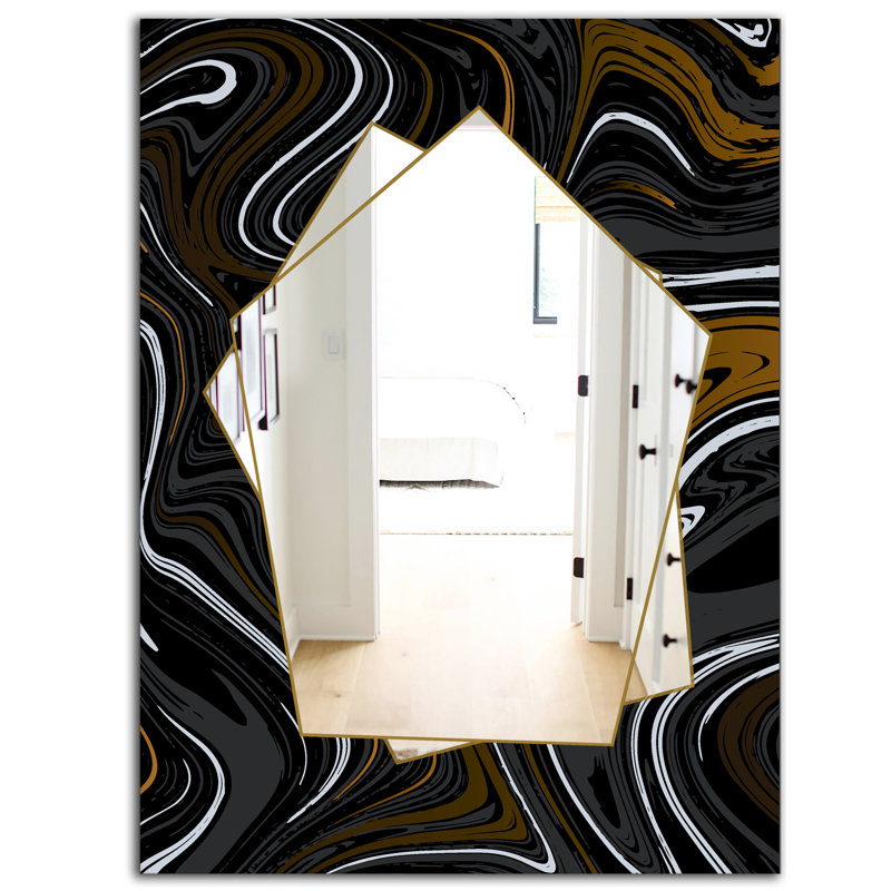Miroir d'appoint Marble Diamond Farmhouse, H 24 po x l 32 po