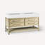 Skaarsgard Vanity, 59.63" x 28.13" x 22.75", Rustic Oak with Brushed Pewter, No Vanity Top