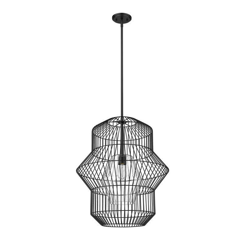 1 - Light Kitchen Island Pendant, 110" H x 24" W x 24" D