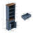 5 Tiers Farmhouse Bookcase 72" Tall Bookshelf With Doors And Storage Cabinet Farmhouse Book Shelf With Adjustable Shelf For Home Office,living Room, Antique White-945572090