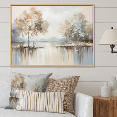 Enchanted River Forest Minimalism Charm - Forest River Wall Art