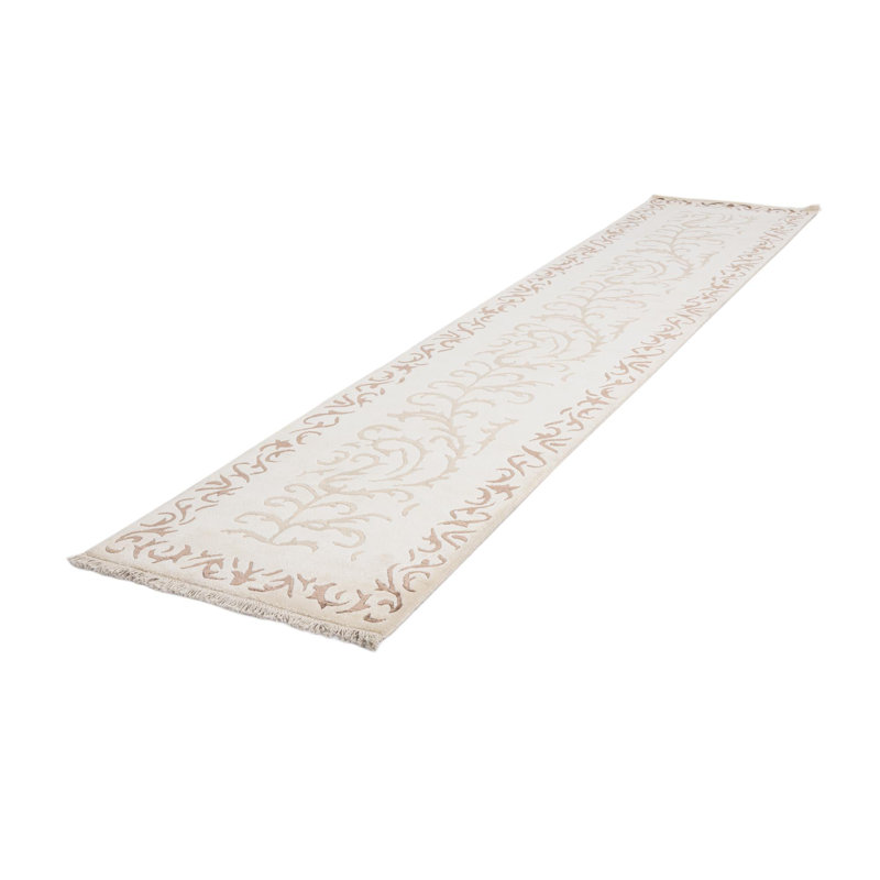 Tapis de couloir ivoire