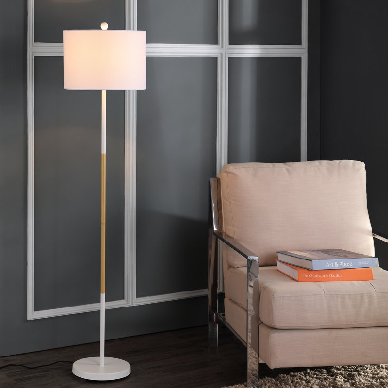Boatner 58.5'' White/Beige Traditional Floor Lamp