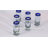 Handblown Shot Glasses Cobalt Blue Rim 