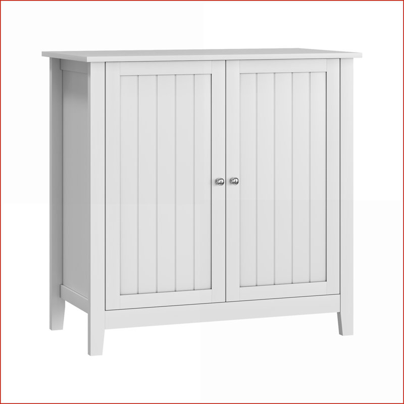 Cabinets, Off-White Double Door Storage Buffet - Modern Freestanding with Soft-Closing Doors for Living Room Kitchen Bathroom | MDF | Living Room
