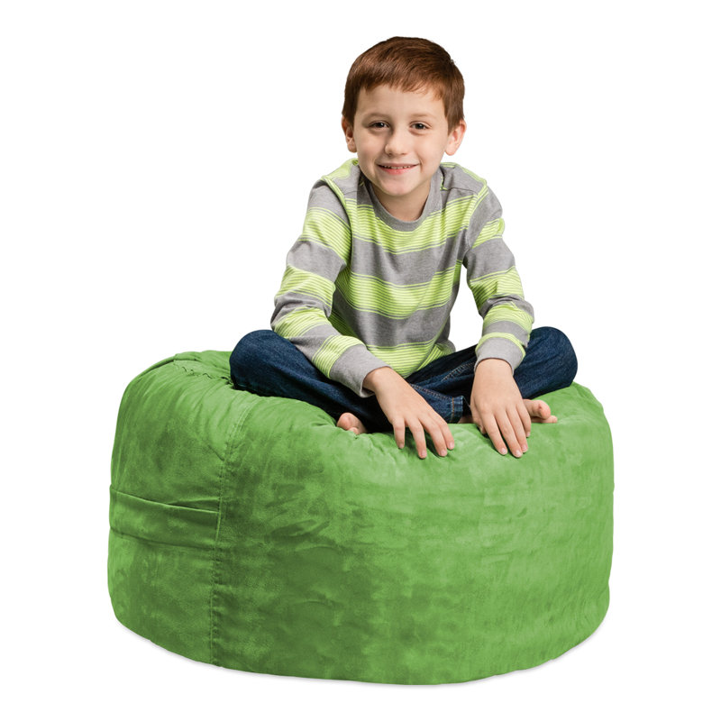Bean Bag Chair - Shredded Memory Foam Filled Round Furniture Bean Bag Chair with Removable and Machine Washable Cover - Bean Bag Sofa Lounge Chair with Soft Micro Fiber Cover  - Bean Bags in Multiple Colors and Sizes