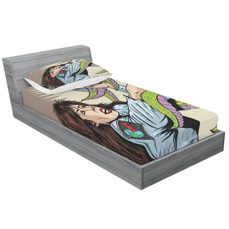 Microfiber Sheet Set, Twin Sheet Set with Fitted Sheet