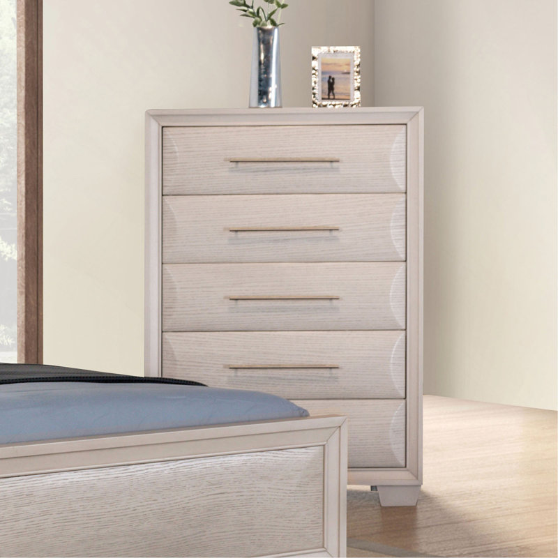 Mobilier de chambre de style transitionnel à queue d'aronde anglaise 1 pièce