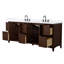 Palmilla 84" Freestanding Double Bathroom Vanity with Quartz Top-2001711552-2001711582-2040130010