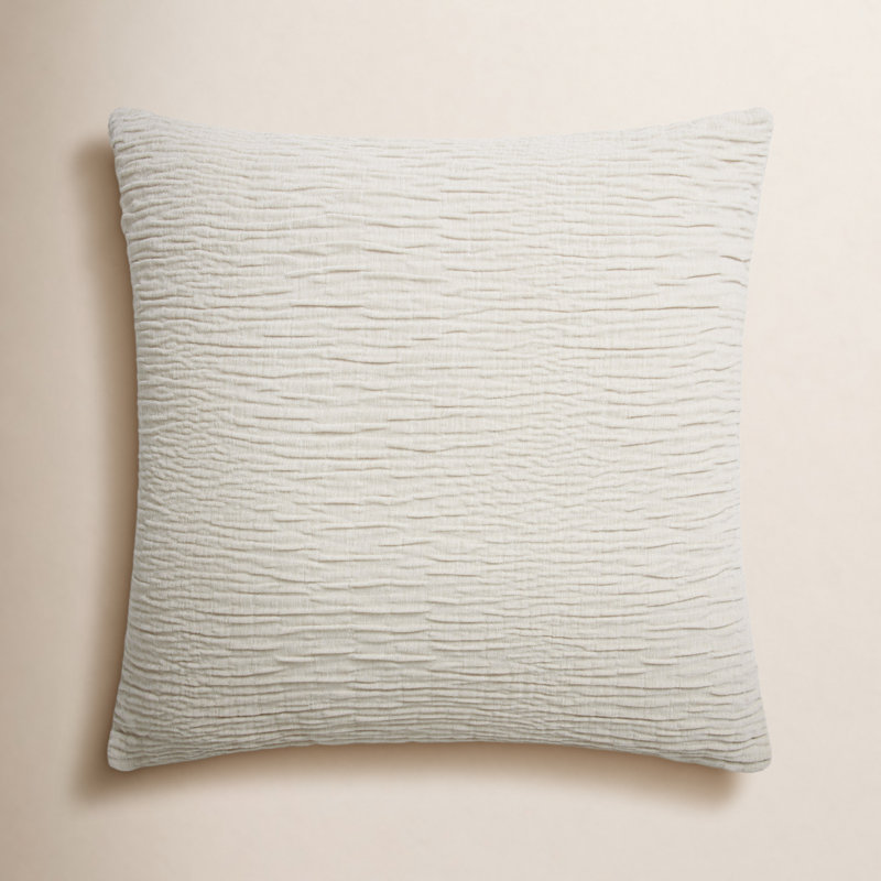 Housse de coussin rectangulaire Edan, Duvet, Argent, 22 po x 22 po