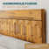 Georgina Solid Wood Platform Bed Frame with Headboard, Mid Century Geometric Pattern