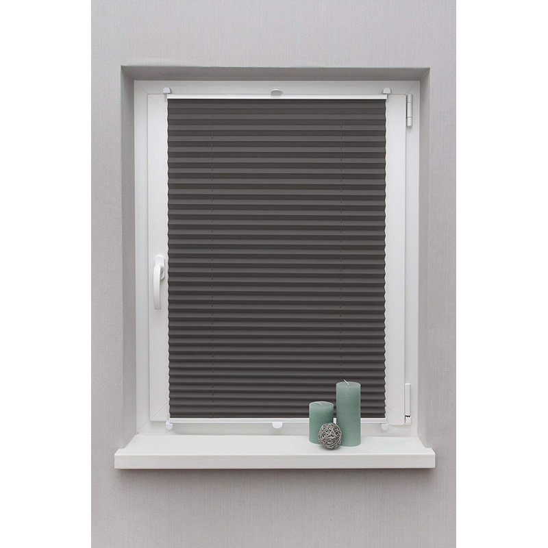 Room Darkening Pleated Shade, Cream, 130 cm L x 40 cm W