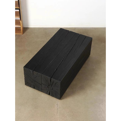 Modern Carbonized Wood Tea Table