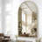 Oversized Arch Floor Mirror with Stand, Wall Mirror-34507447-38502323