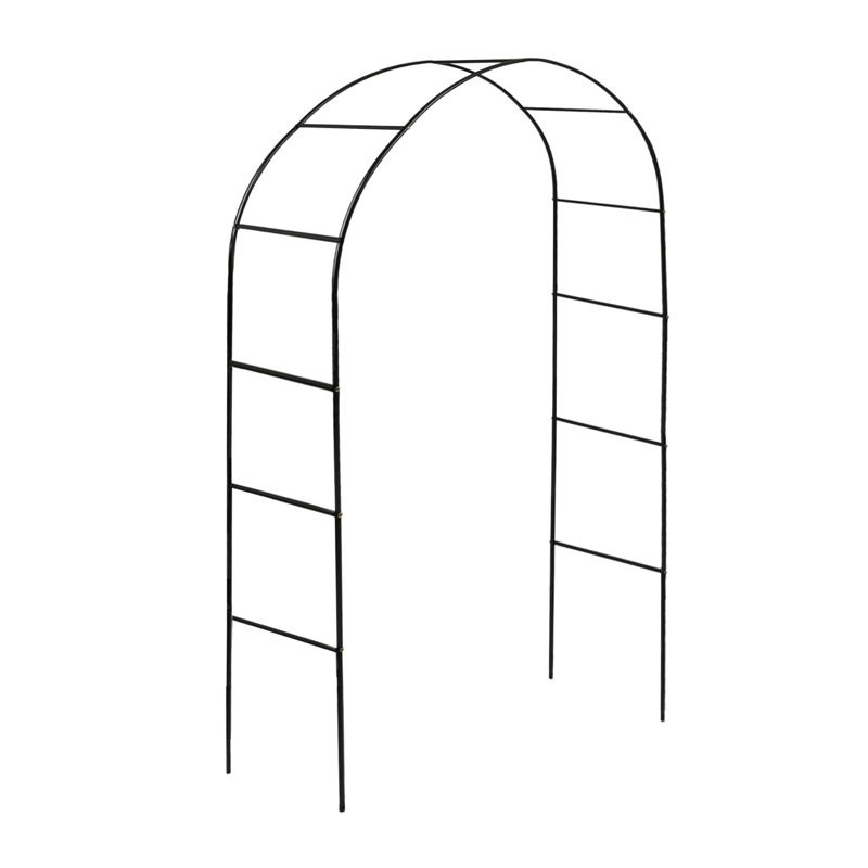 Harbour Housewares Metal Garden Arbour Arch - 2.4m x 1.4m