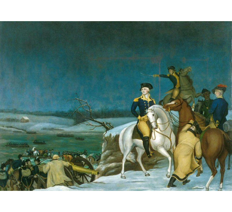Art sur toile tendue avec Alcott Hill® Hicks, Edward Gallery: Washington at the Delaware, H 19 po x l 24 po