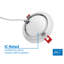 DGF 4-Inch White Selectable Canless Floating Gimbal LED Recessed Downlight-79155620