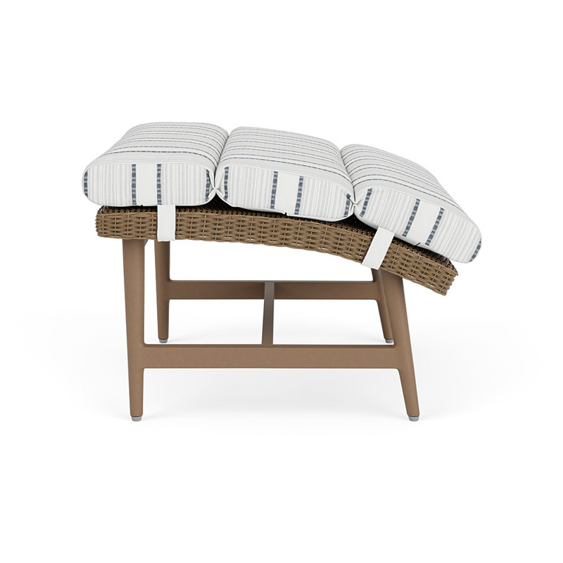 Cascade Outdoor Ottoman, Tamer Fog, Fawn