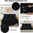 7-Piece Comforter Set, Microfiber, All Season Bed in a Bag – Black, King-88294588-88294586