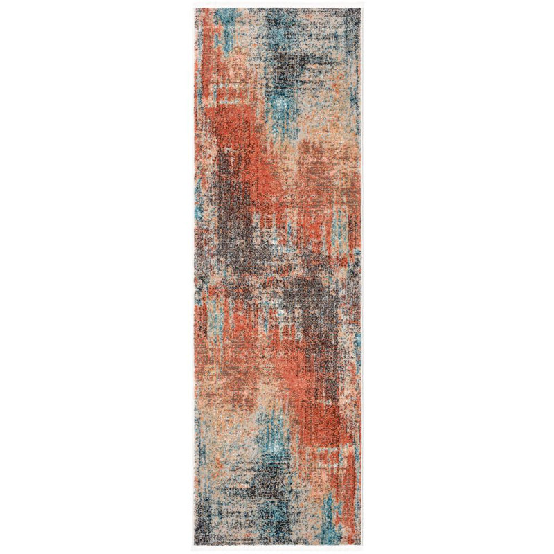 Indira Abstract Area Rug, Runner 67 x 220cm