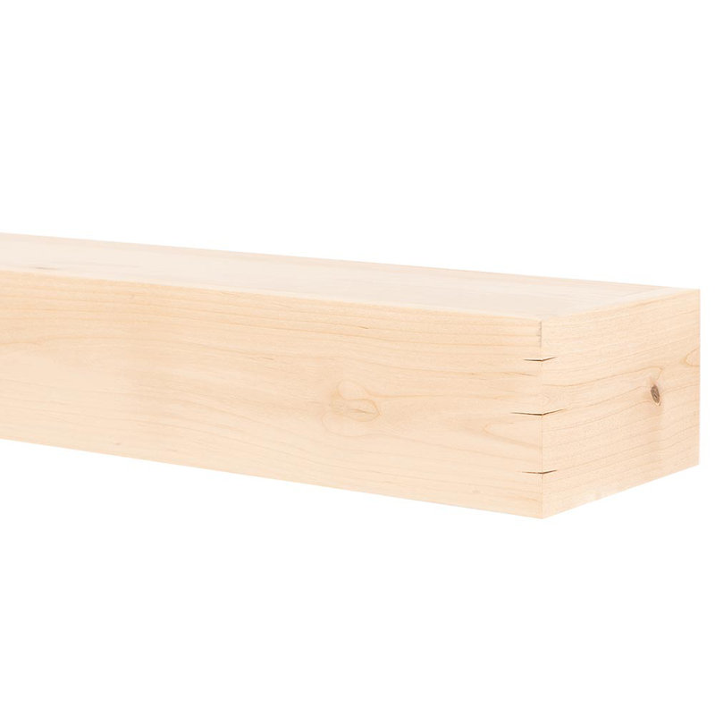 Wallace Floating Wood Fireplace Mantel Shelf - Unfinished, 36", ‎Unfinished