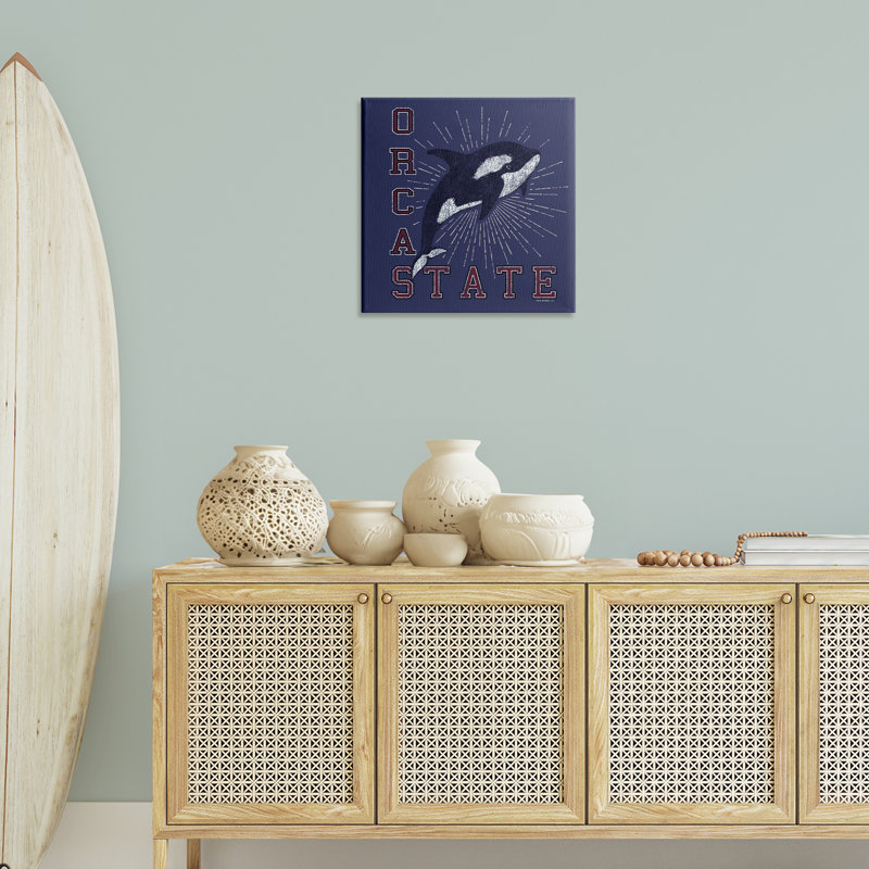 Art mural Orca State parity Spirit / Life Is High, H 24 po x l 24 po