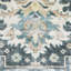 Tapis oriental antidérapant bleu / ivoire lavable à la machine Housel-809121051
