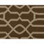 Flatweave Wool Geometric Area Rug in Espresso
