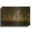 'Chicago Cityscape Baseball Crop' By AKG Gold Metal Wall Art, 16" x 12"-1717830224