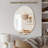 Irregular Asymmetrical Wall Mirror For Living Room Bathroom Entryway, Modern Decorative Mirror Hanging (Hook Style, 24'' X 18'')